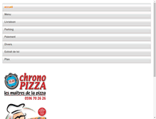 Tablet Screenshot of chrono-pizza.com